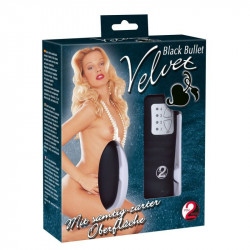 Vibroei »Velvet Black Bullet«, 6 cm, 2,5 cm Ø