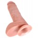 Dildo »King Cock 8 Zoll Balls«, 21 cm, mit Hoden, hautfarben