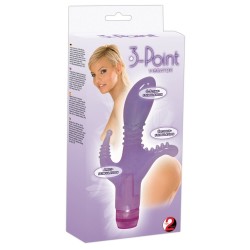 Doppelvibrator »3-Point« mit Perineum-Stimulator und Klitorisreizer