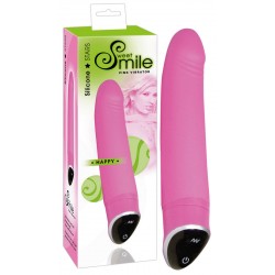 Vibrator »Happy«, 22 cm, mit 7 Vibrationsrhythmen, pink