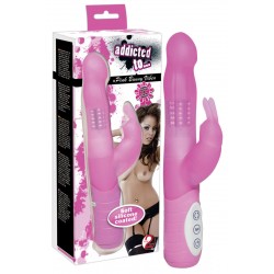 Perlen-Vibrator mit Vibro-Klitorisreizarm, rosa