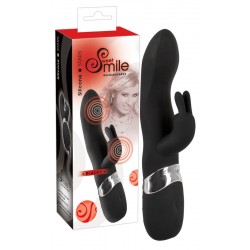 Rabbitvibrator »Blacky«, 21 cm, mit 7 Vibrationsrhythmen