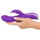 Rabbitvibrator, 23 cm mit Schmetterling-Klitorisreizer