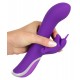 Rabbitvibrator, 23 cm mit Schmetterling-Klitorisreizer