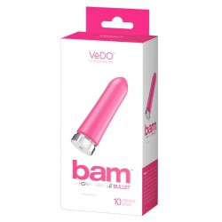 Minivibrator »Bam«, 9,5 cm, 10 Vibrationsmodi, pink