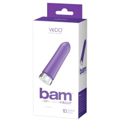 Minivibrator »Bam«, 9,5 cm, 10 Vibrationsmodi, lila