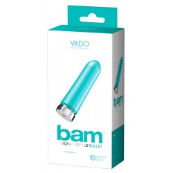 Minivibrator »Bam«, 9,5 cm, 10 Vibrationsmodi, türkis