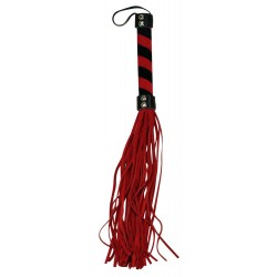 Peitsche, schwarz/rot, 38 cm